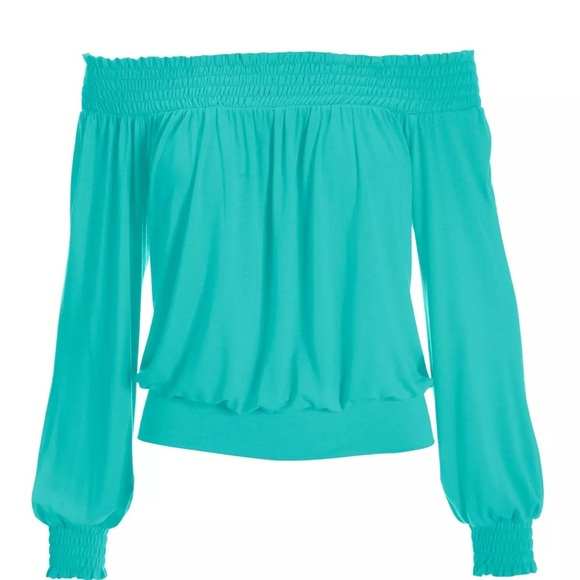 Boston Proper Off The Shoulder Smock Knit Top - Picture 10 of 10